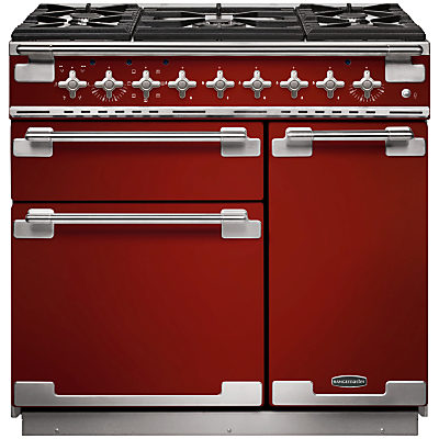Rangemaster Elise 90 Dual Fuel Range Cooker Cherry Red/Chrome Trim Rangemaster Elise 90 Dual Fuel Range Cooker Cherry Red/Chrome Trim